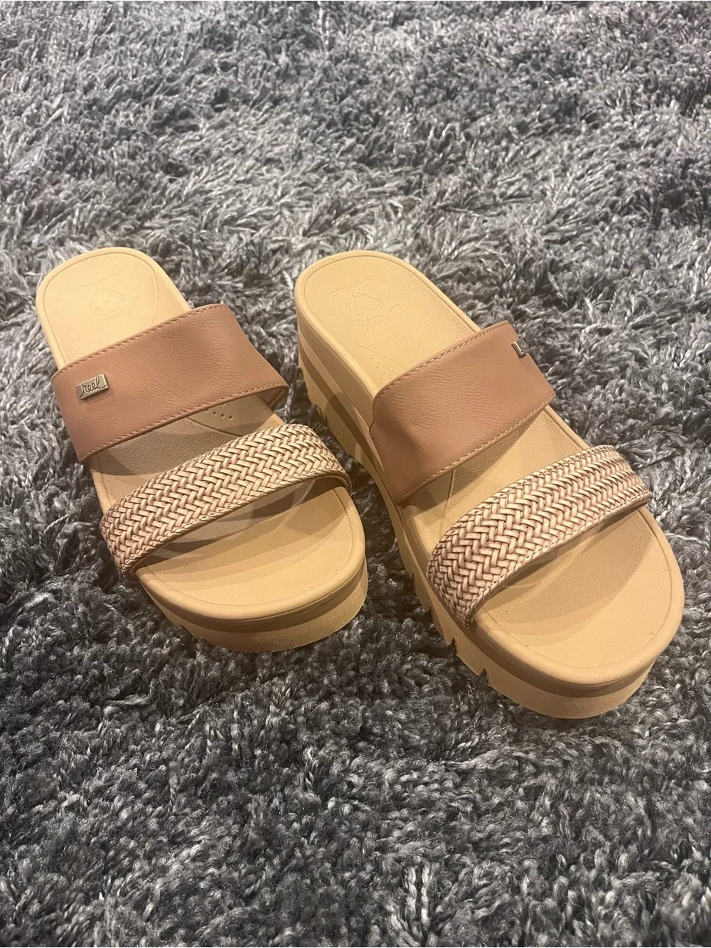 🌼NEW BANDED HORIZON REEF 2.5IN SLIDE SANDAL SIZE 9🌼